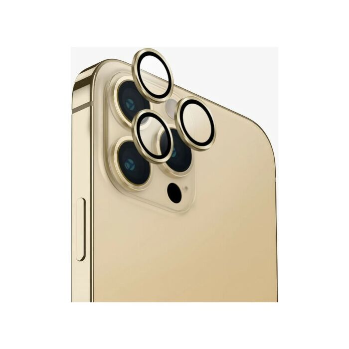 UNIQ OPTIX Camera Lens Protector for iPhone 14 Pro / 14 Pro Max – Champagne (Gold)