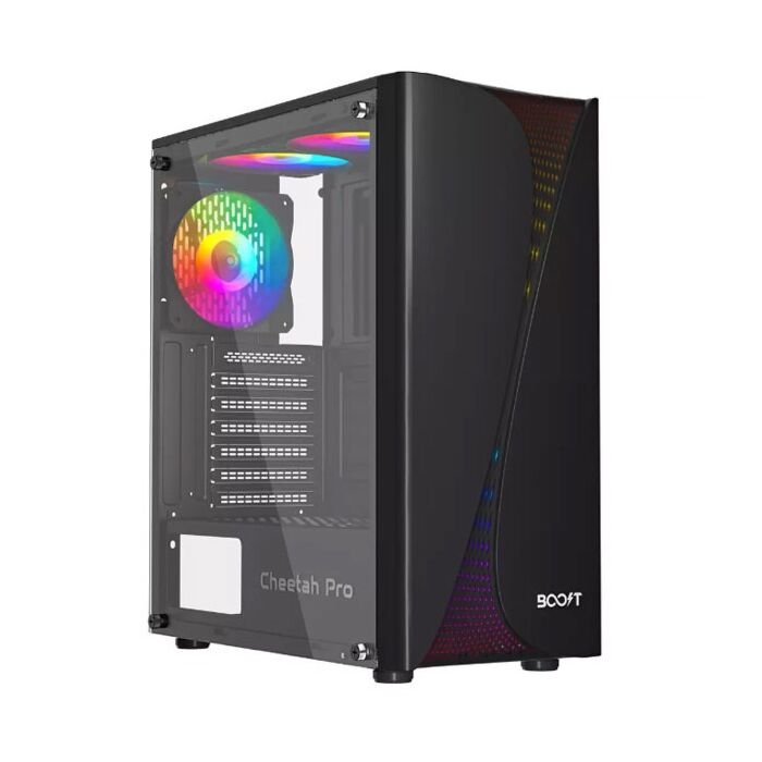 Boost Cheetah Pro RGB Mid-Tower ATX Case - Black