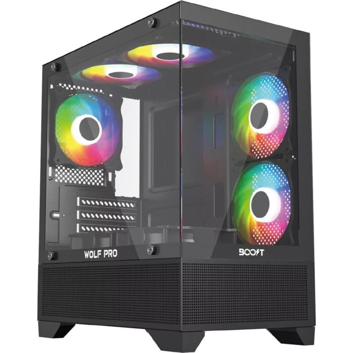 Boost Wolf Pro Mid-Tower microATX Case (Black)